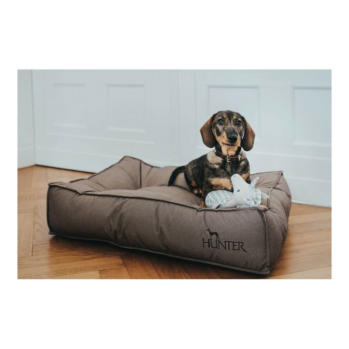 Cama para cão Hunter Lancaster Castanho 80x60 cm